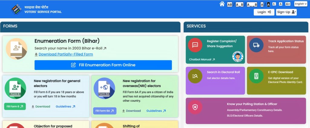 voter card online apply
